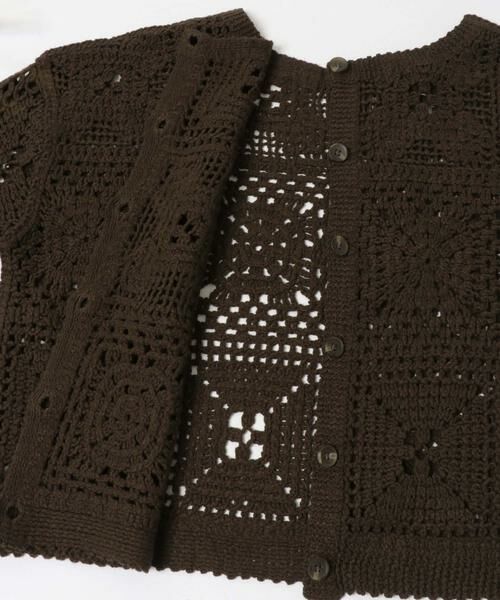 URBAN RESEARCH DOORS / アーバンリサーチ ドアーズ カーディガン・ボレロ | 『親子リンク』2WAYクロシェカーディガン | 詳細2