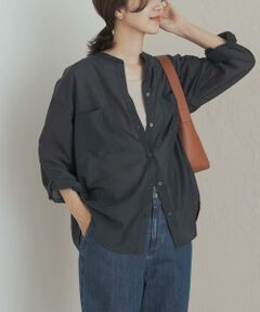 URBAN RESEARCH DOORS / アーバンリサーチ ドアーズ シャツ・ブラウス | シアーバンドカラーシャツ