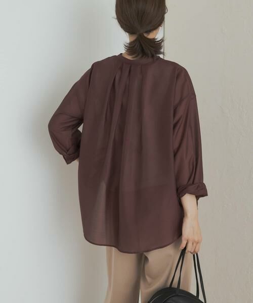 URBAN RESEARCH DOORS / アーバンリサーチ ドアーズ シャツ・ブラウス | シアーバンドカラーシャツ | 詳細2