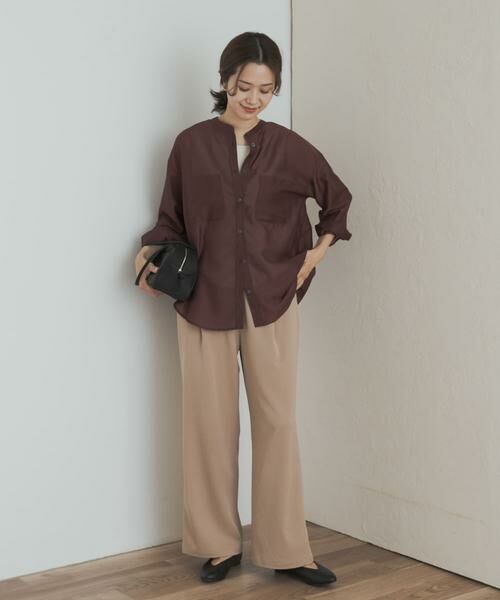 URBAN RESEARCH DOORS / アーバンリサーチ ドアーズ シャツ・ブラウス | シアーバンドカラーシャツ | 詳細5