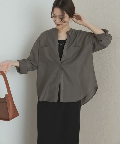 URBAN RESEARCH DOORS / アーバンリサーチ ドアーズ シャツ・ブラウス | シアーバンドカラーシャツ | 詳細26