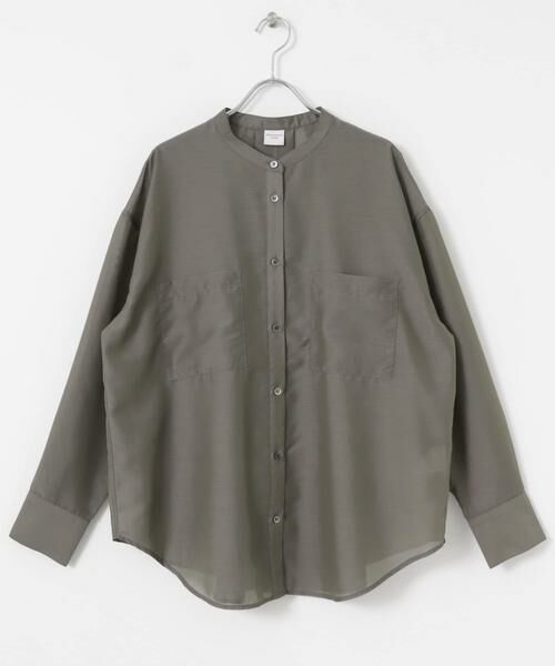 URBAN RESEARCH DOORS / アーバンリサーチ ドアーズ シャツ・ブラウス | シアーバンドカラーシャツ | 詳細29