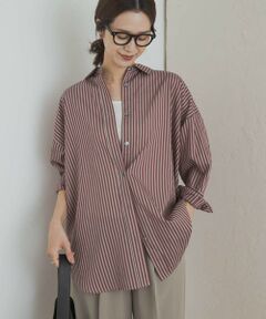 URBAN RESEARCH DOORS / アーバンリサーチ ドアーズ シャツ・ブラウス | ストライプオーバーシャツ