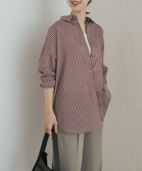 URBAN RESEARCH DOORS / アーバンリサーチ ドアーズ シャツ・ブラウス | ストライプオーバーシャツ | 詳細3