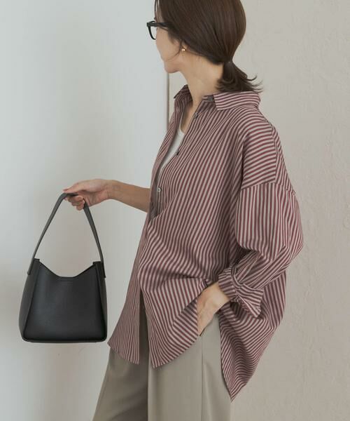 URBAN RESEARCH DOORS / アーバンリサーチ ドアーズ シャツ・ブラウス | ストライプオーバーシャツ | 詳細4