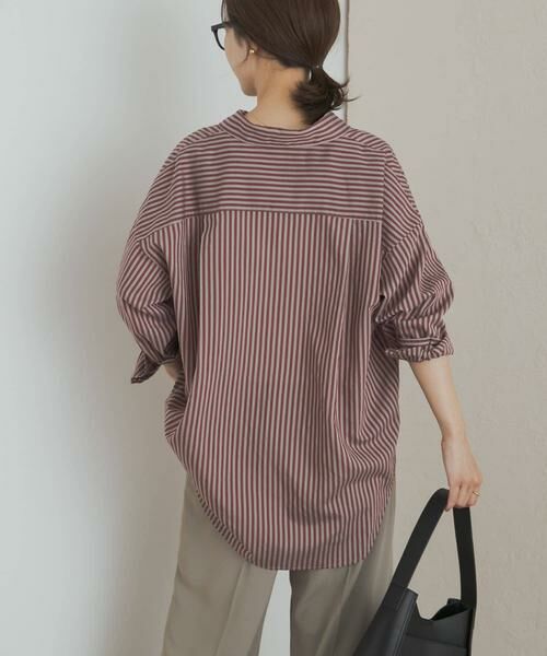 URBAN RESEARCH DOORS / アーバンリサーチ ドアーズ シャツ・ブラウス | ストライプオーバーシャツ | 詳細5