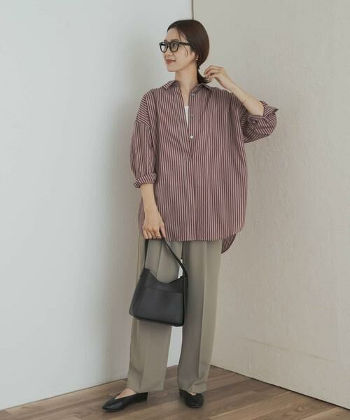 URBAN RESEARCH DOORS / アーバンリサーチ ドアーズ シャツ・ブラウス | ストライプオーバーシャツ | 詳細6