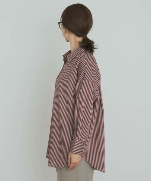 URBAN RESEARCH DOORS / アーバンリサーチ ドアーズ シャツ・ブラウス | ストライプオーバーシャツ | 詳細8