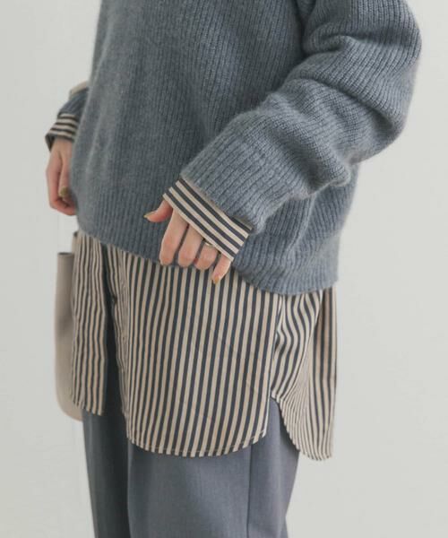 URBAN RESEARCH DOORS / アーバンリサーチ ドアーズ シャツ・ブラウス | ストライプオーバーシャツ | 詳細16