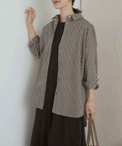 URBAN RESEARCH DOORS / アーバンリサーチ ドアーズ シャツ・ブラウス | ストライプオーバーシャツ | 詳細19