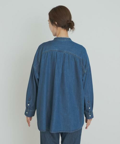 新品未使用　アーバンリサーチドアーズ　バンドカラーデニムシャツ URBAN RESEARCH DOORS - 新品タグ付◉ DOORS デニムバンドカラー