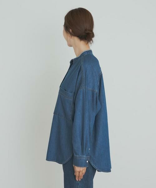 デニムバンドカラーシャツ　 アーバンリサーチドアーズ デニムバンドカラーシャツ（シャツ/ブラウス）｜URBAN RESEARCH