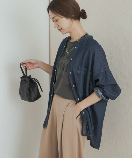 URBAN RESEARCH DOORS / アーバンリサーチ ドアーズ シャツ・ブラウス | デニムバンドカラーシャツ | 詳細17