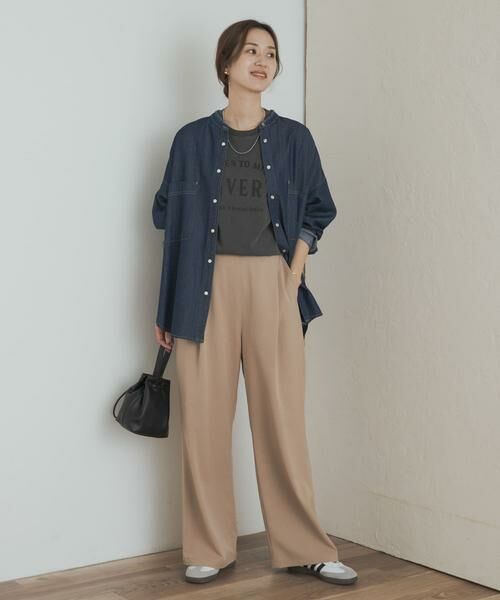 デニムバンドカラーシャツ （シャツ・ブラウス）｜URBAN RESEARCH