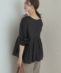 URBAN RESEARCH DOORS / アーバンリサーチ ドアーズ シャツ・ブラウス | コットンツイル2WAYギャザーブラウス