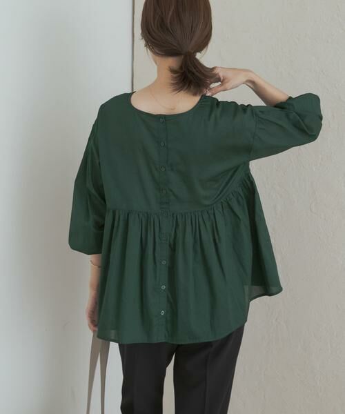 URBAN RESEARCH DOORS / アーバンリサーチ ドアーズ シャツ・ブラウス | コットンツイル2WAYギャザーブラウス | 詳細2