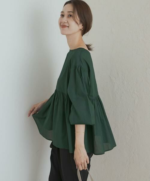 URBAN RESEARCH DOORS / アーバンリサーチ ドアーズ シャツ・ブラウス | コットンツイル2WAYギャザーブラウス | 詳細5