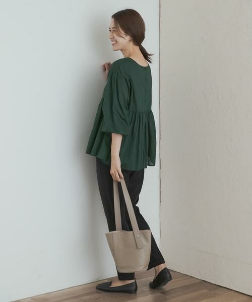 URBAN RESEARCH DOORS / アーバンリサーチ ドアーズ シャツ・ブラウス | コットンツイル2WAYギャザーブラウス | 詳細6