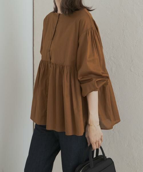 URBAN RESEARCH DOORS / アーバンリサーチ ドアーズ シャツ・ブラウス | コットンツイル2WAYギャザーブラウス | 詳細15