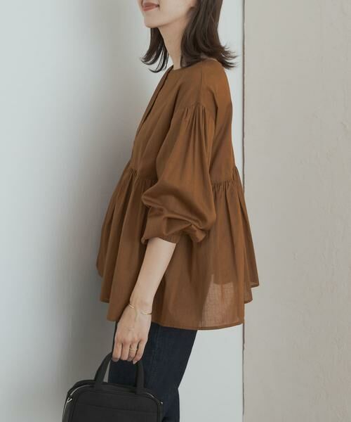 URBAN RESEARCH DOORS / アーバンリサーチ ドアーズ シャツ・ブラウス | コットンツイル2WAYギャザーブラウス | 詳細16