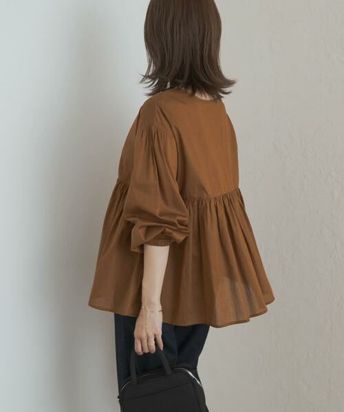 URBAN RESEARCH DOORS / アーバンリサーチ ドアーズ シャツ・ブラウス | コットンツイル2WAYギャザーブラウス | 詳細17