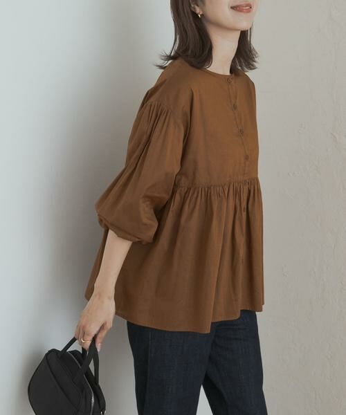 URBAN RESEARCH DOORS / アーバンリサーチ ドアーズ シャツ・ブラウス | コットンツイル2WAYギャザーブラウス | 詳細18