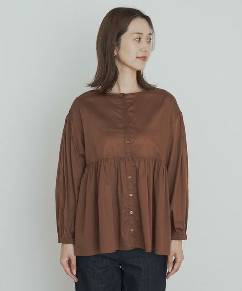 URBAN RESEARCH DOORS / アーバンリサーチ ドアーズ シャツ・ブラウス | コットンツイル2WAYギャザーブラウス | 詳細21