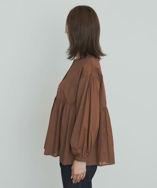URBAN RESEARCH DOORS / アーバンリサーチ ドアーズ シャツ・ブラウス | コットンツイル2WAYギャザーブラウス | 詳細22