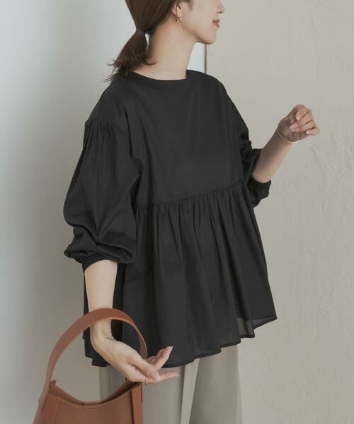 URBAN RESEARCH DOORS / アーバンリサーチ ドアーズ シャツ・ブラウス | コットンツイル2WAYギャザーブラウス | 詳細27