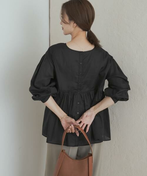 URBAN RESEARCH DOORS / アーバンリサーチ ドアーズ シャツ・ブラウス | コットンツイル2WAYギャザーブラウス | 詳細28
