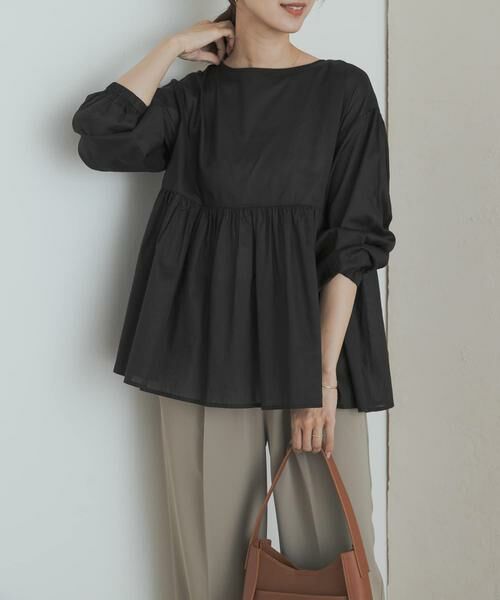 URBAN RESEARCH DOORS / アーバンリサーチ ドアーズ シャツ・ブラウス | コットンツイル2WAYギャザーブラウス | 詳細29