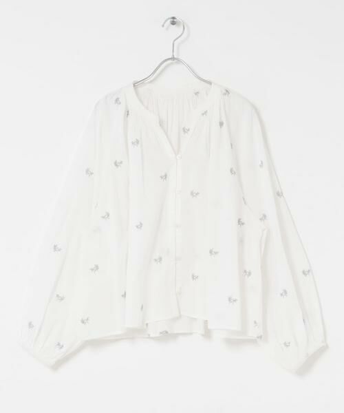 URBAN RESEARCH DOORS / アーバンリサーチ ドアーズ シャツ・ブラウス | リーフモチーフラメ刺繍ブラウス | 詳細8