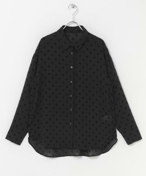 URBAN RESEARCH DOORS / アーバンリサーチ ドアーズ シャツ・ブラウス | フロッキードットシャツ | 詳細10