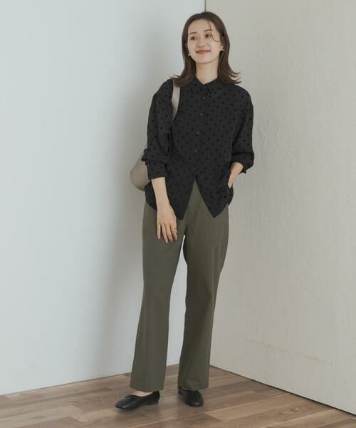 URBAN RESEARCH DOORS / アーバンリサーチ ドアーズ シャツ・ブラウス | フロッキードットシャツ | 詳細6