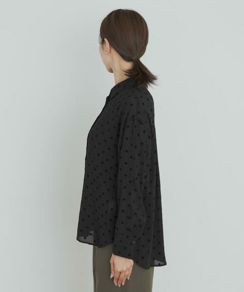 URBAN RESEARCH DOORS / アーバンリサーチ ドアーズ シャツ・ブラウス | フロッキードットシャツ | 詳細8