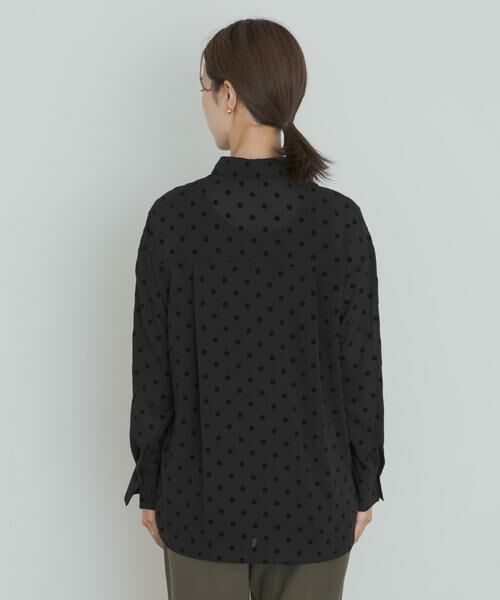 URBAN RESEARCH DOORS / アーバンリサーチ ドアーズ シャツ・ブラウス | フロッキードットシャツ | 詳細9
