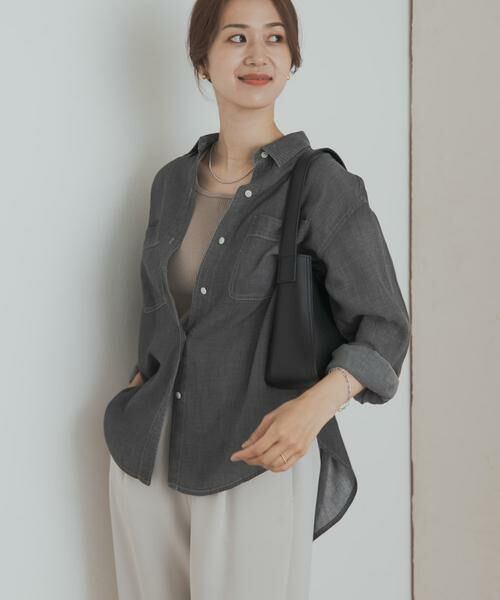 ま*め様 DOORS シアーデニムシャツ シアーデニムシャツ（シャツ/ブラウス）｜URBAN RESEARCH DOORS