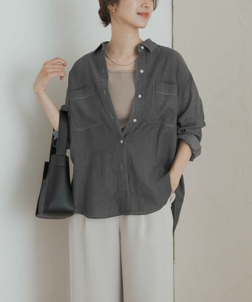URBAN RESEARCH DOORS / アーバンリサーチ ドアーズ シャツ・ブラウス | シアーデニムシャツ | 詳細16