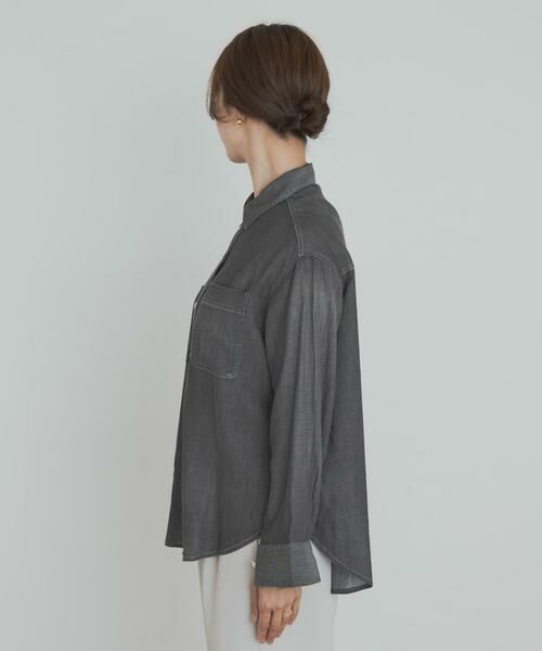 URBAN RESEARCH DOORS / アーバンリサーチ ドアーズ シャツ・ブラウス | シアーデニムシャツ | 詳細23