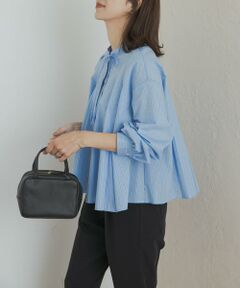 URBAN RESEARCH DOORS / アーバンリサーチ ドアーズ シャツ・ブラウス | ストライプリボンフレアブラウス