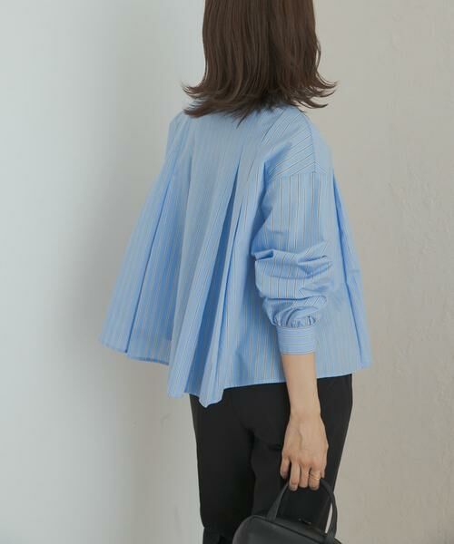 URBAN RESEARCH DOORS / アーバンリサーチ ドアーズ シャツ・ブラウス | ストライプリボンフレアブラウス | 詳細4