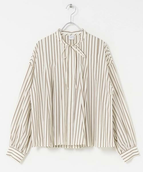 URBAN RESEARCH DOORS / アーバンリサーチ ドアーズ シャツ・ブラウス | ストライプリボンフレアブラウス | 詳細23