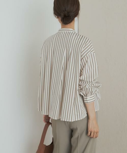 URBAN RESEARCH DOORS / アーバンリサーチ ドアーズ シャツ・ブラウス | ストライプリボンフレアブラウス | 詳細17