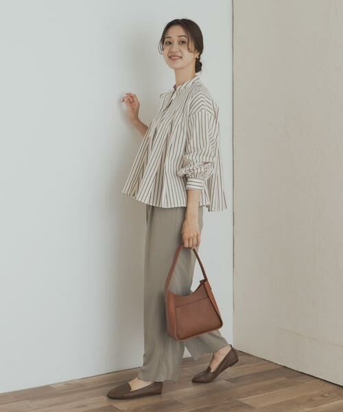URBAN RESEARCH DOORS / アーバンリサーチ ドアーズ シャツ・ブラウス | ストライプリボンフレアブラウス | 詳細19