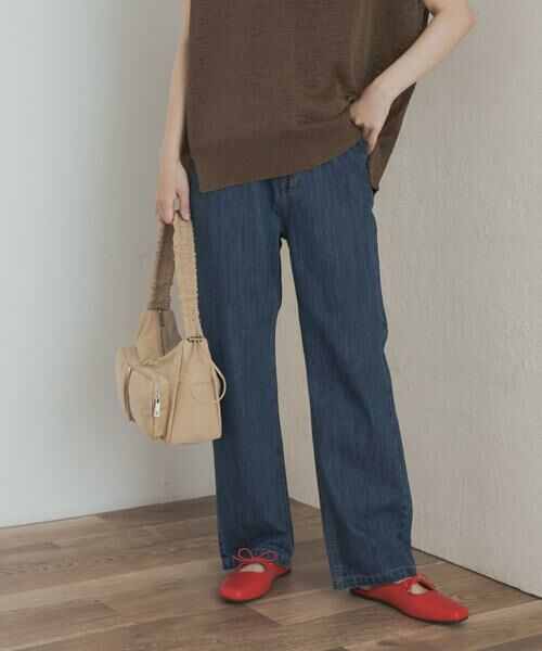 URBAN RESEARCH DOORS/アーバンリサーチ ドアーズ 『3サイズ展開』デニムワイドパンツ インディゴブルー M