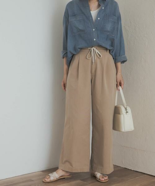 URBAN RESEARCH DOORS / アーバンリサーチ ドアーズ その他パンツ | ドロストタックイージーパンツ | 詳細15