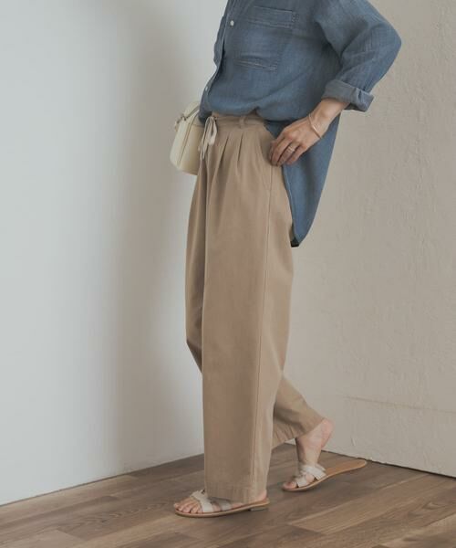 URBAN RESEARCH DOORS / アーバンリサーチ ドアーズ その他パンツ | ドロストタックイージーパンツ | 詳細16
