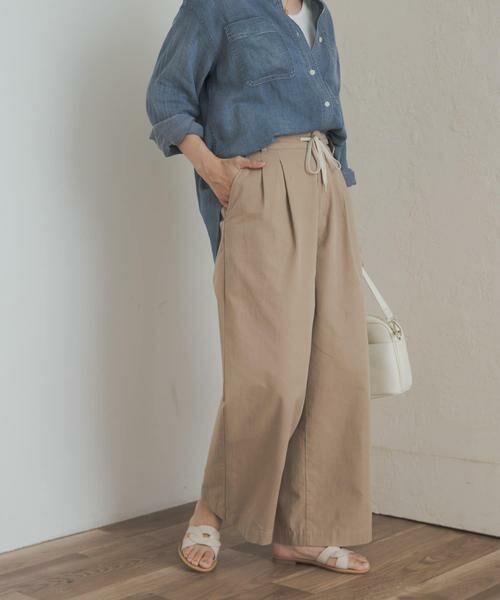 URBAN RESEARCH DOORS / アーバンリサーチ ドアーズ その他パンツ | ドロストタックイージーパンツ | 詳細18