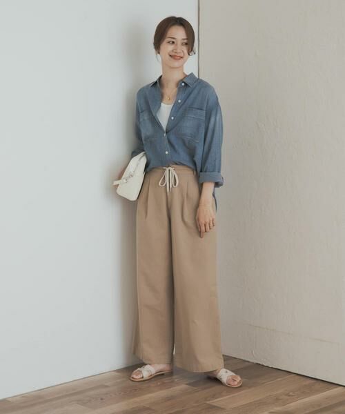 URBAN RESEARCH DOORS / アーバンリサーチ ドアーズ その他パンツ | ドロストタックイージーパンツ | 詳細20