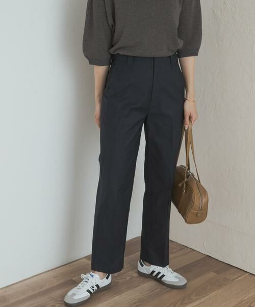 URBAN RESEARCH DOORS/アーバンリサーチ ドアーズ サイドベルトストレートパンツ ネイビー S URBAN RESEARCH DOORS/アーバンリサーチ ドアーズ サイドベルトストレートパンツ ネイビー S